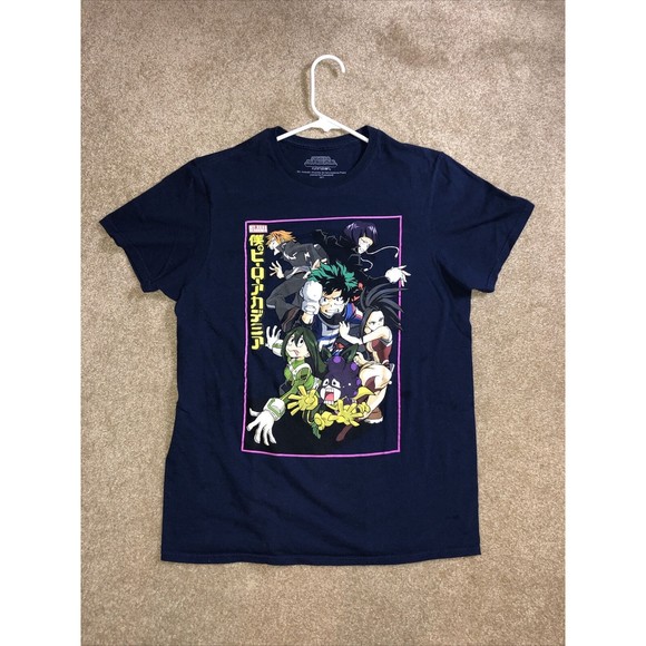 My Hero Academia Funimation Other - Men's T-Shirt My Hero Academia Funimation Navy Blue Cotton